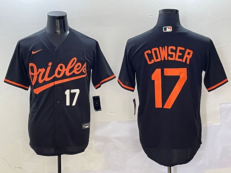 Men Baltimore Orioles #17 Cowser Black Game 2025 Nike MLB Jersey style 5